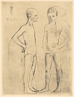 The Two Acrobats (Les deux saltimbanques), Pablo Picasso, 1905, published 1913