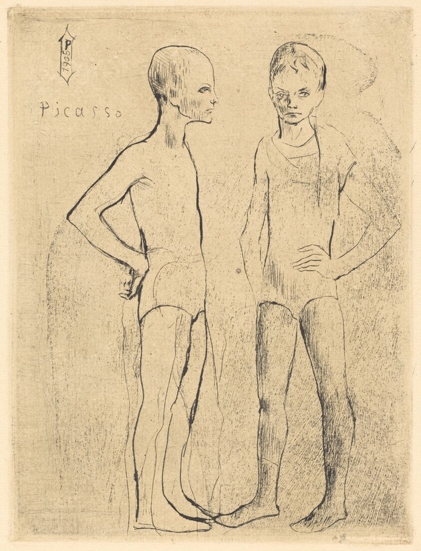 The Two Acrobats (Les deux saltimbanques)