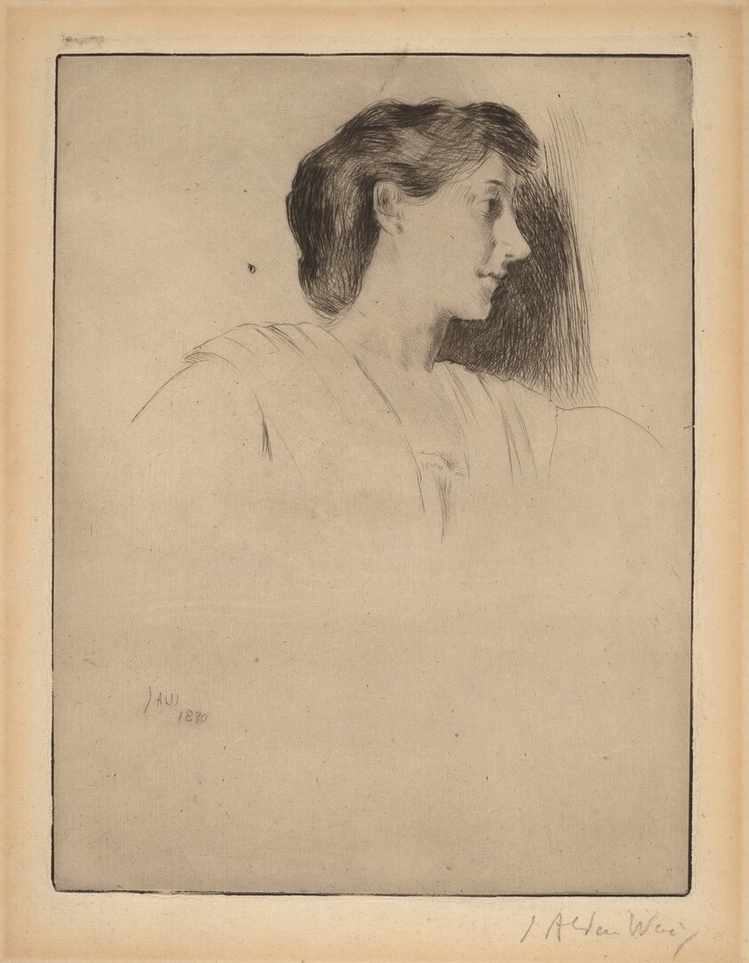 Profile Head of a Woman
