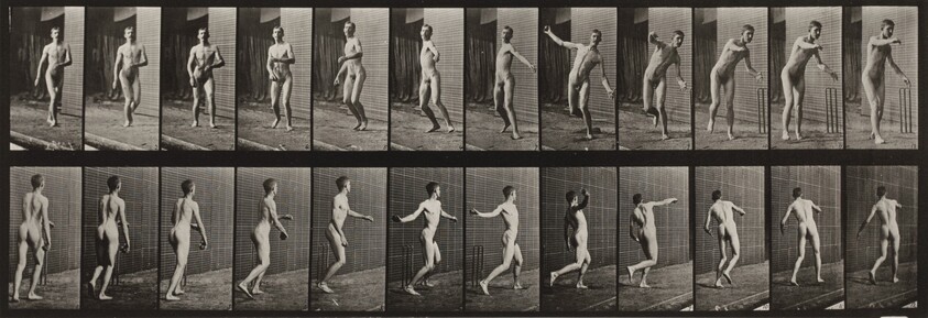 Plate Number 289. Cricket, round-arm bowling