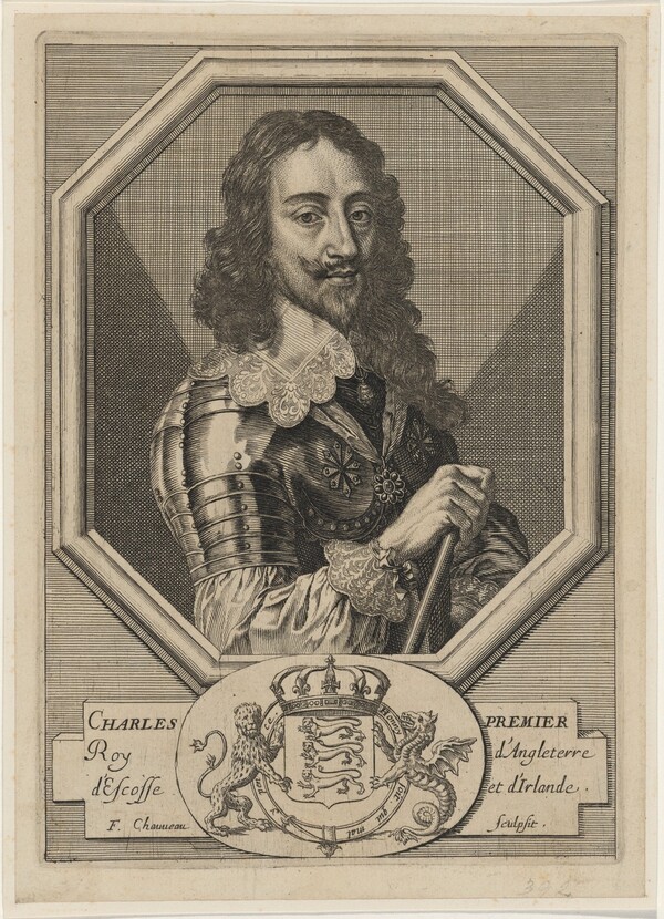 Charles I in an Octagonal Border