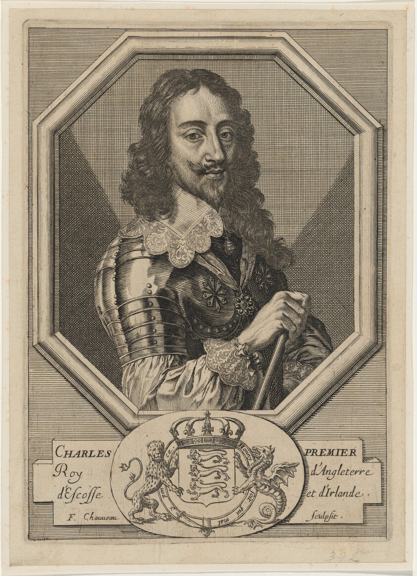 Charles I in an Octagonal Border