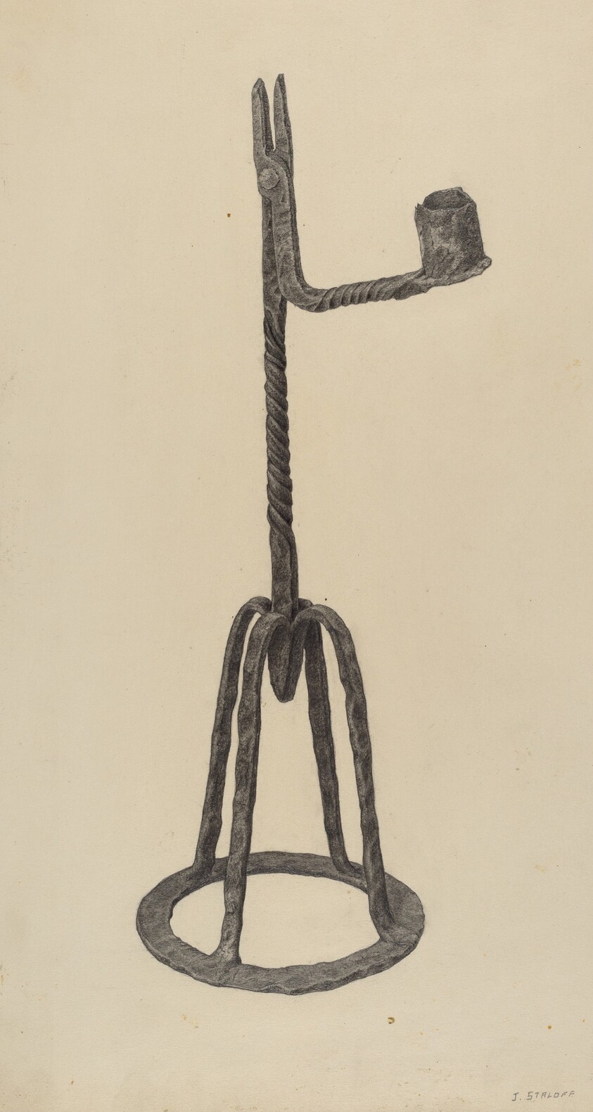 Rush and Candle Holder