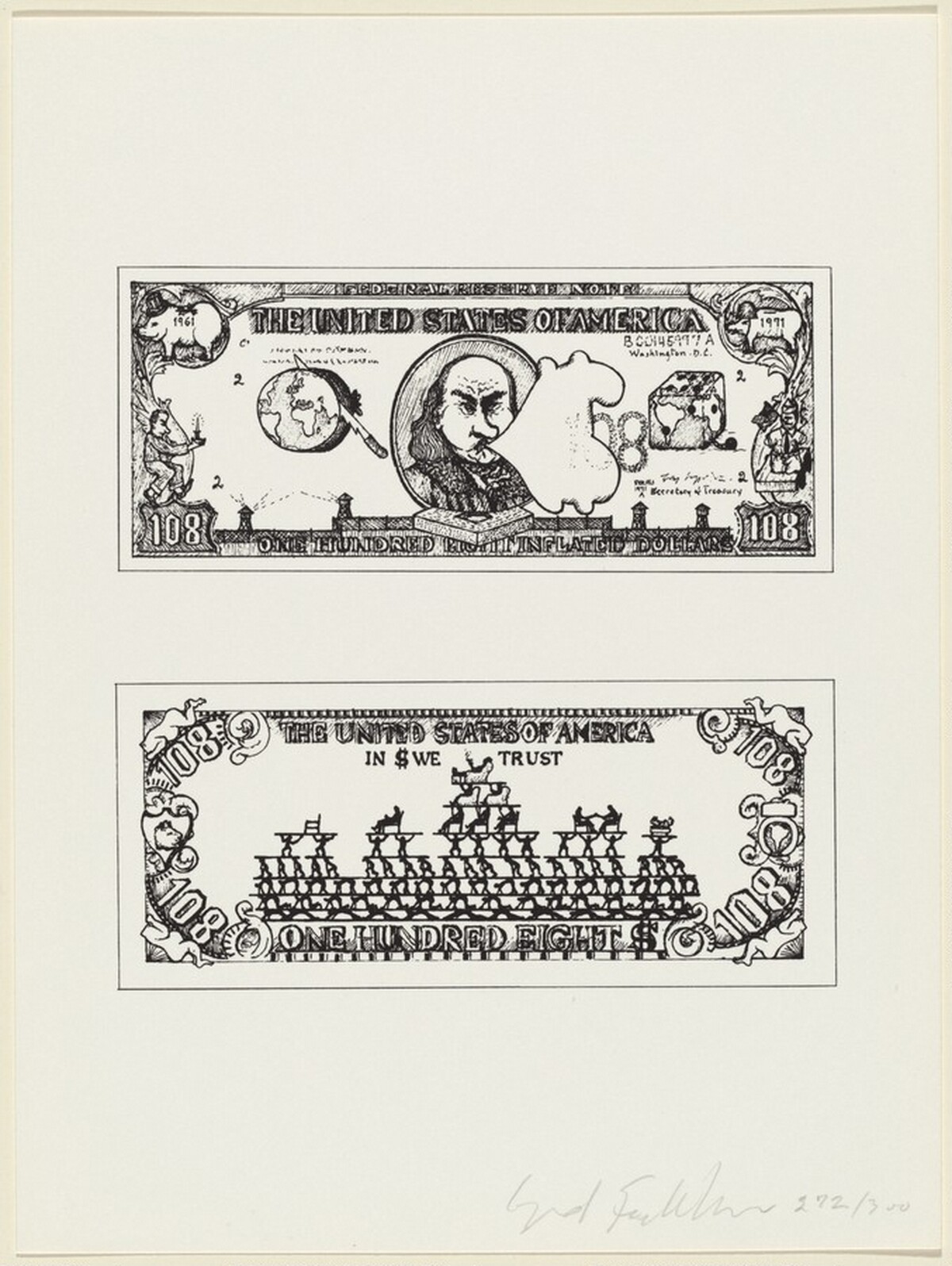 108 Dollar Bill