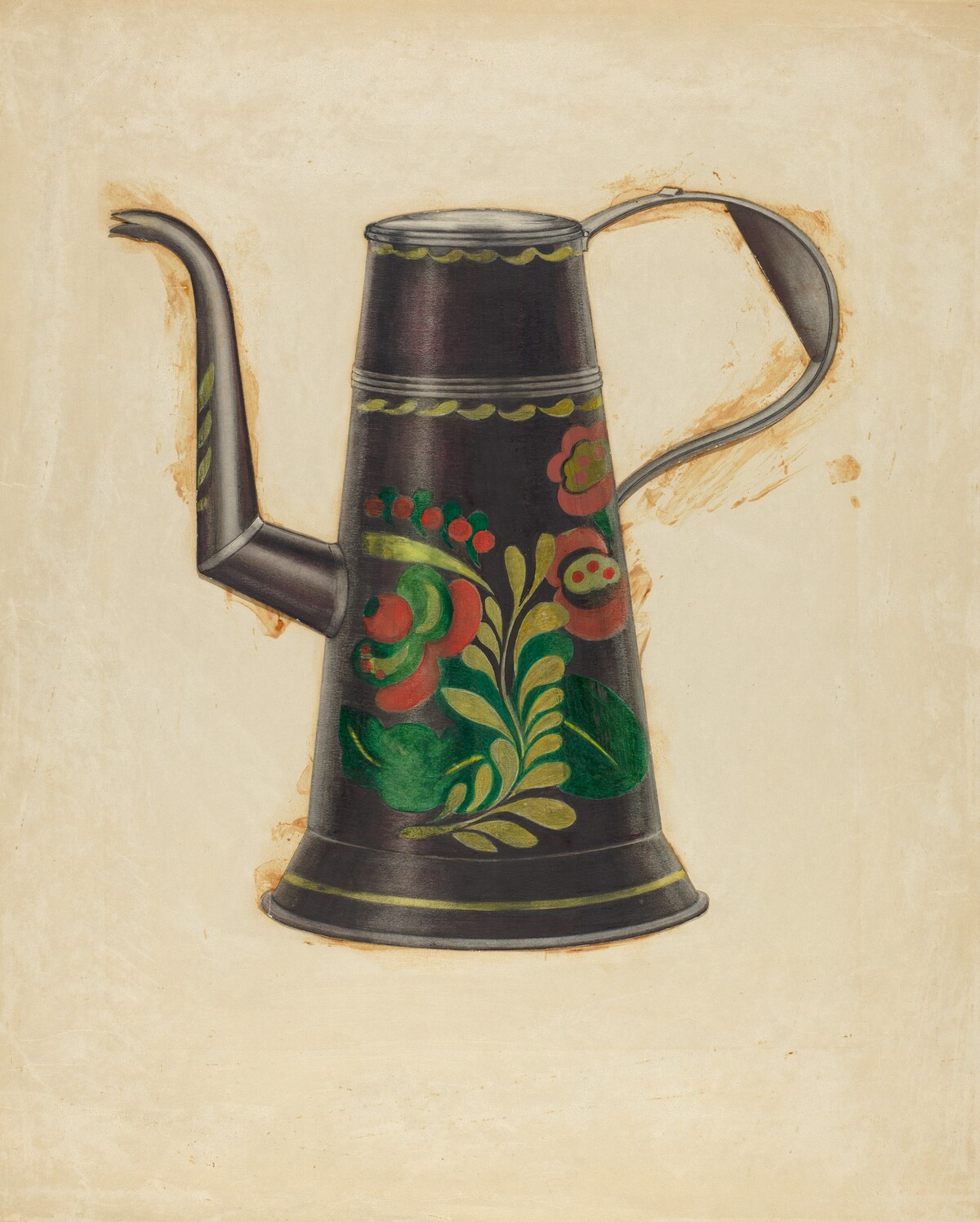 Toleware Teapot