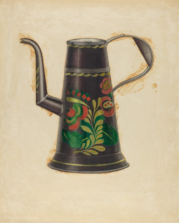 Toleware Teapot