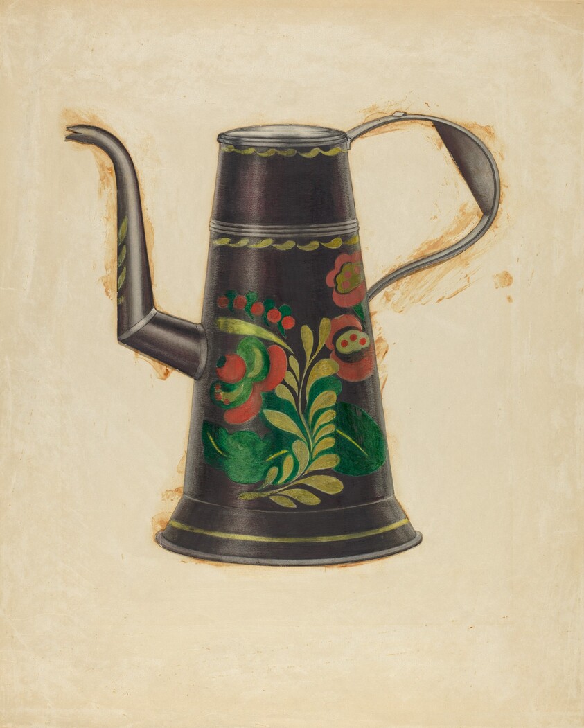 Toleware Teapot