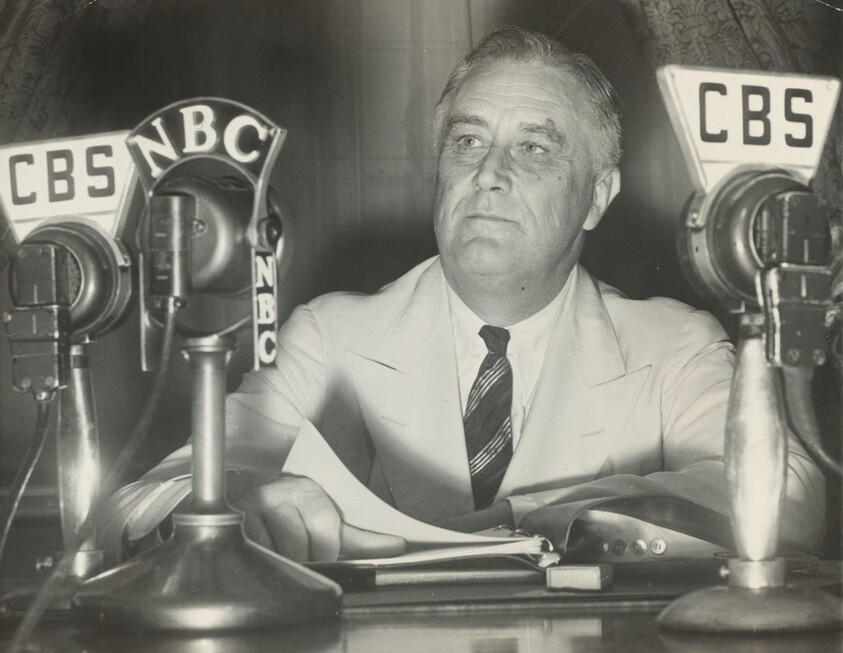 Title from caption on object: “Roosevelt Asks ‘All the Help I Can Get’”