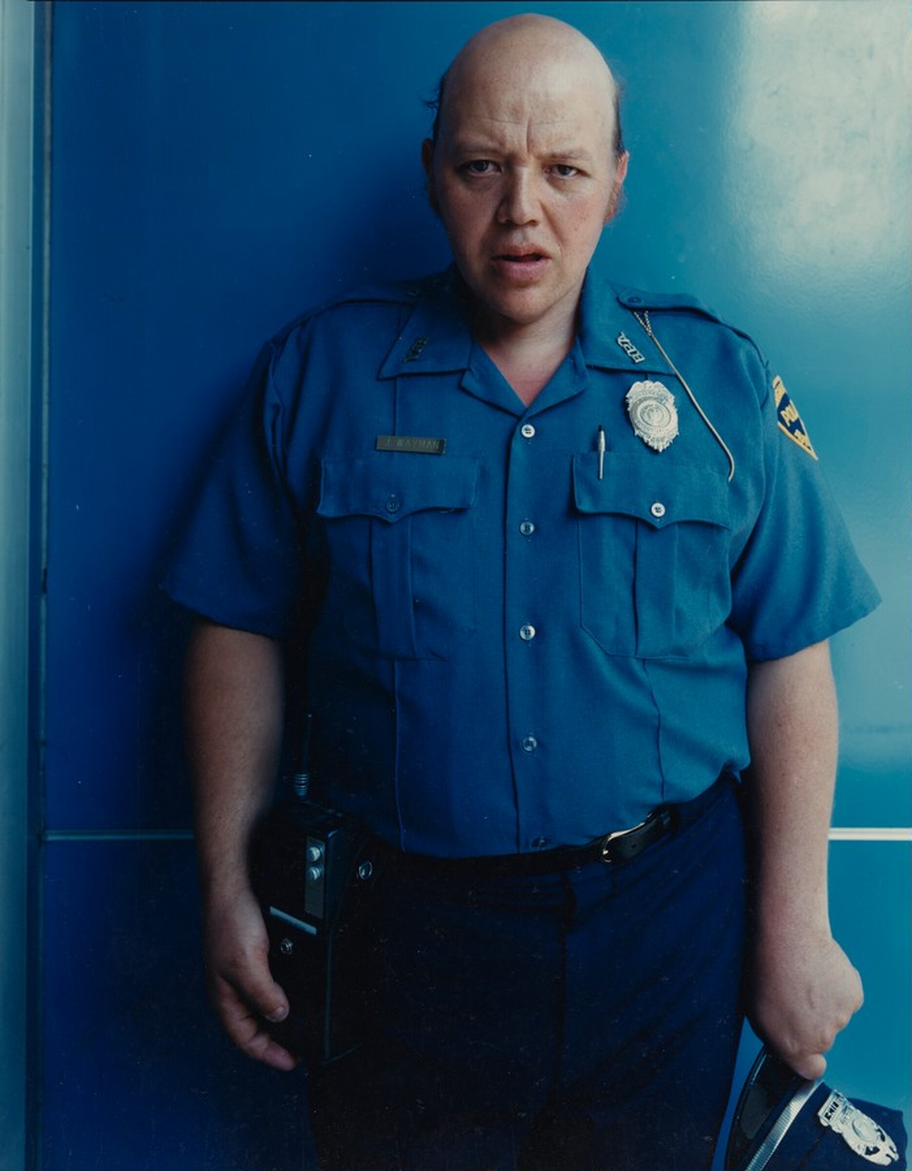 J. Wayman, Auxiliary Police, Binghamton, New York, Bruce Wrighton, 1987