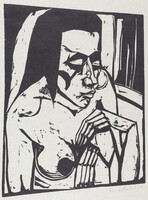 Crouching Woman (Hockende), Erich Heckel, 1913, published 1921