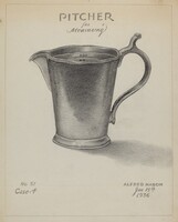 Pewter Pitcher, Alfred Nason, 1936
