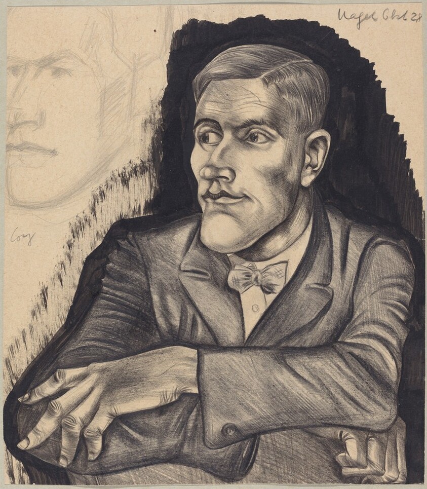 An Elegant Young Man Glancing to the Side