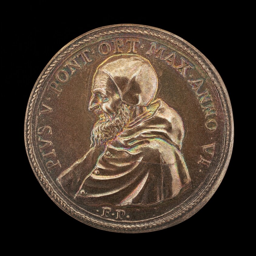 Pius V (Michele Ghislieri, 1504-1572), Pope 1566 [obverse]