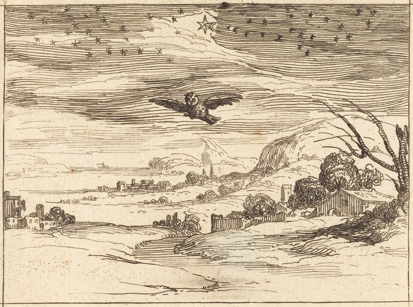 Dawn, Jacques Callot, 1628
