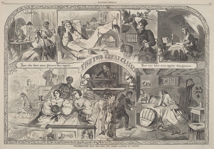 Thanksgiving Day, 1860 - The Two Great Classes of Society