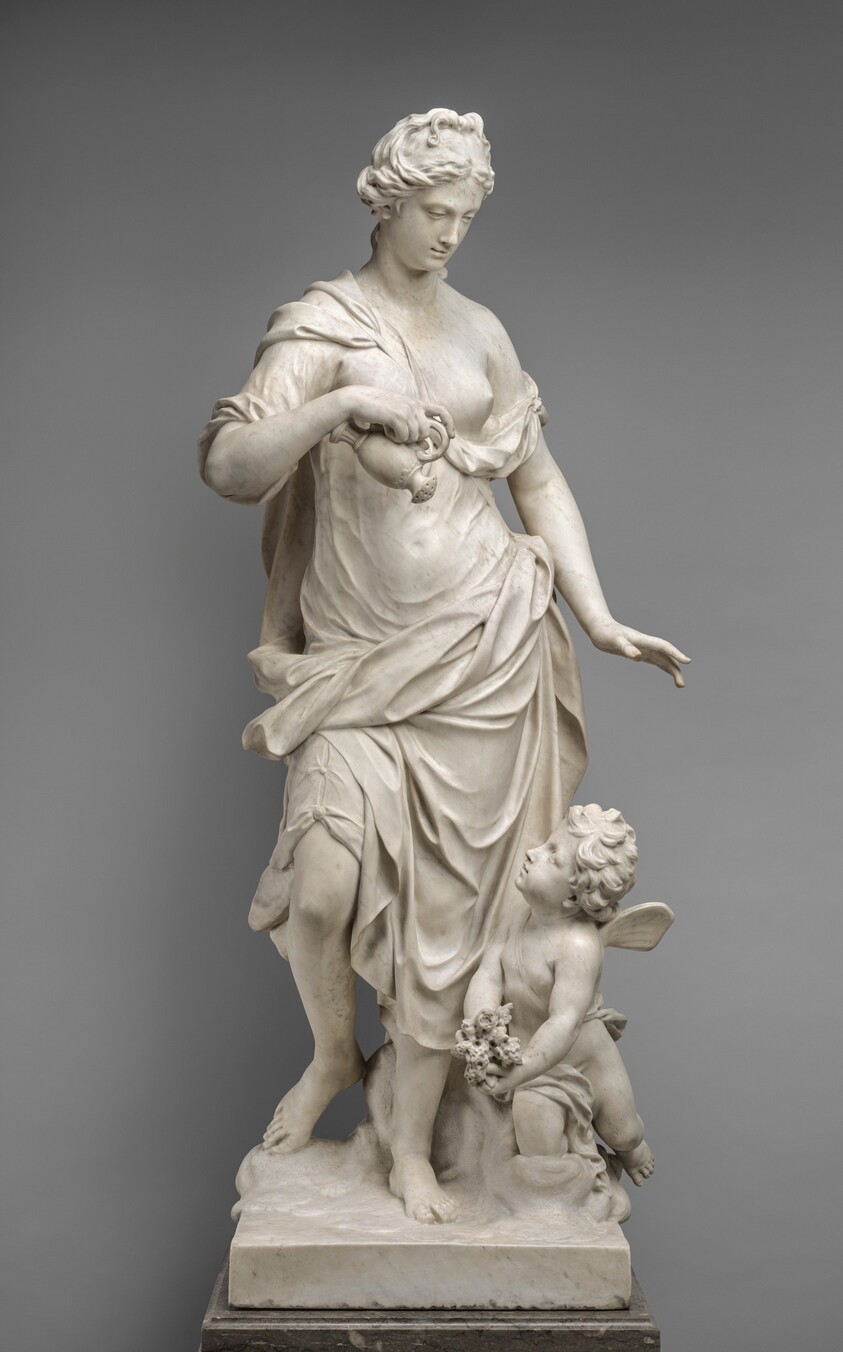 A Garden Allegory: The Dew and Zephyr Cultivating Flowers