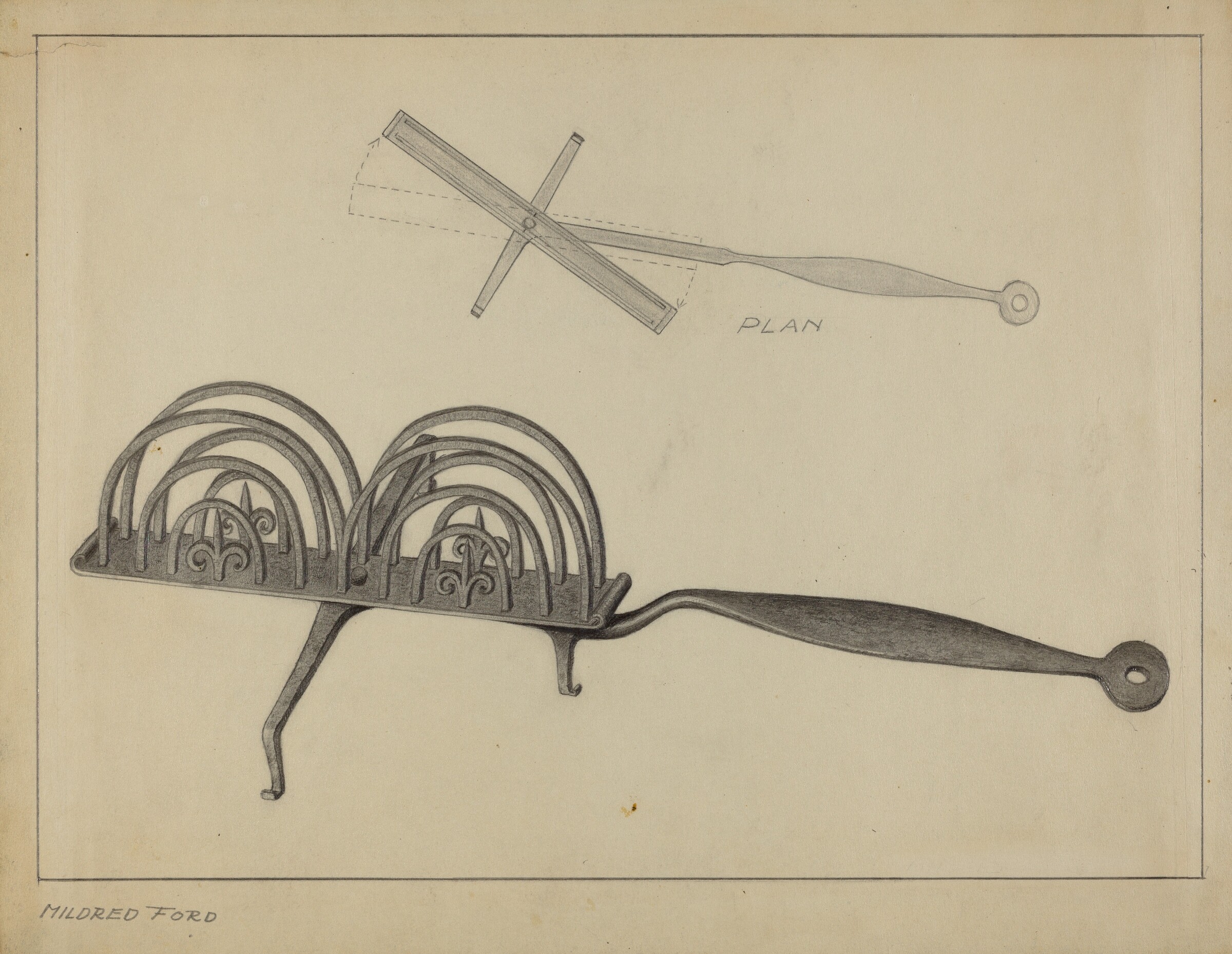 Toast Rack, Mildred Ford, c. 1936