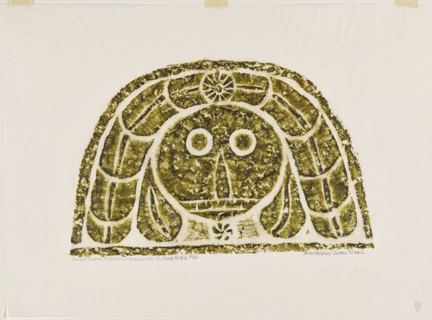 Hannah Pecker from A Portfolio of Rubbings from Early American Stone Sculpture