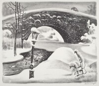 Winter, Central Park, Mabel Dwight, 1931