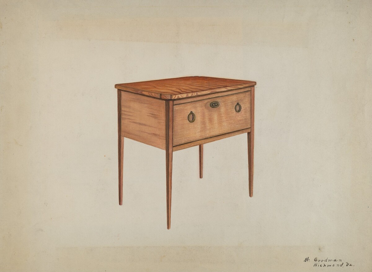 Table with Deep Drawer