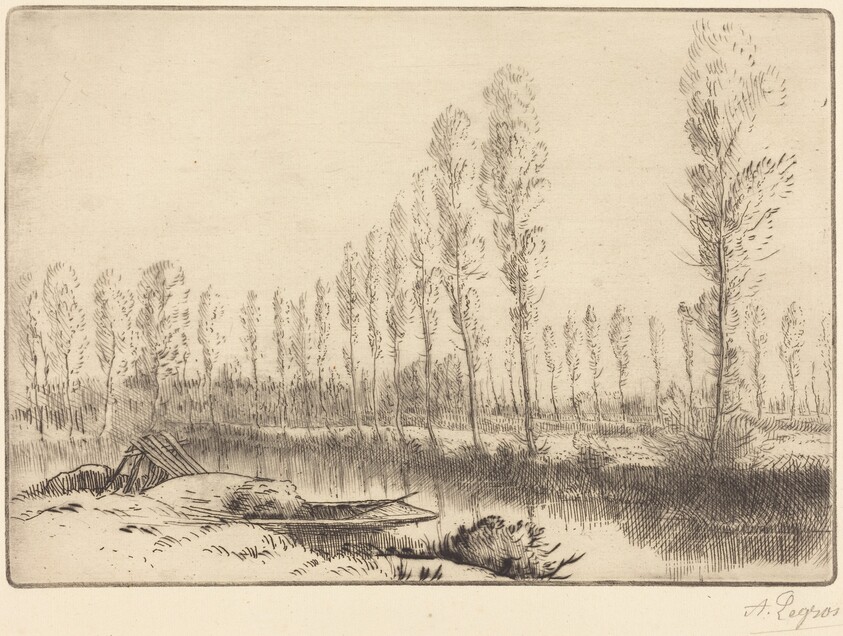Poplars near Amiens (Pres d'Amiens, les tourbieres)