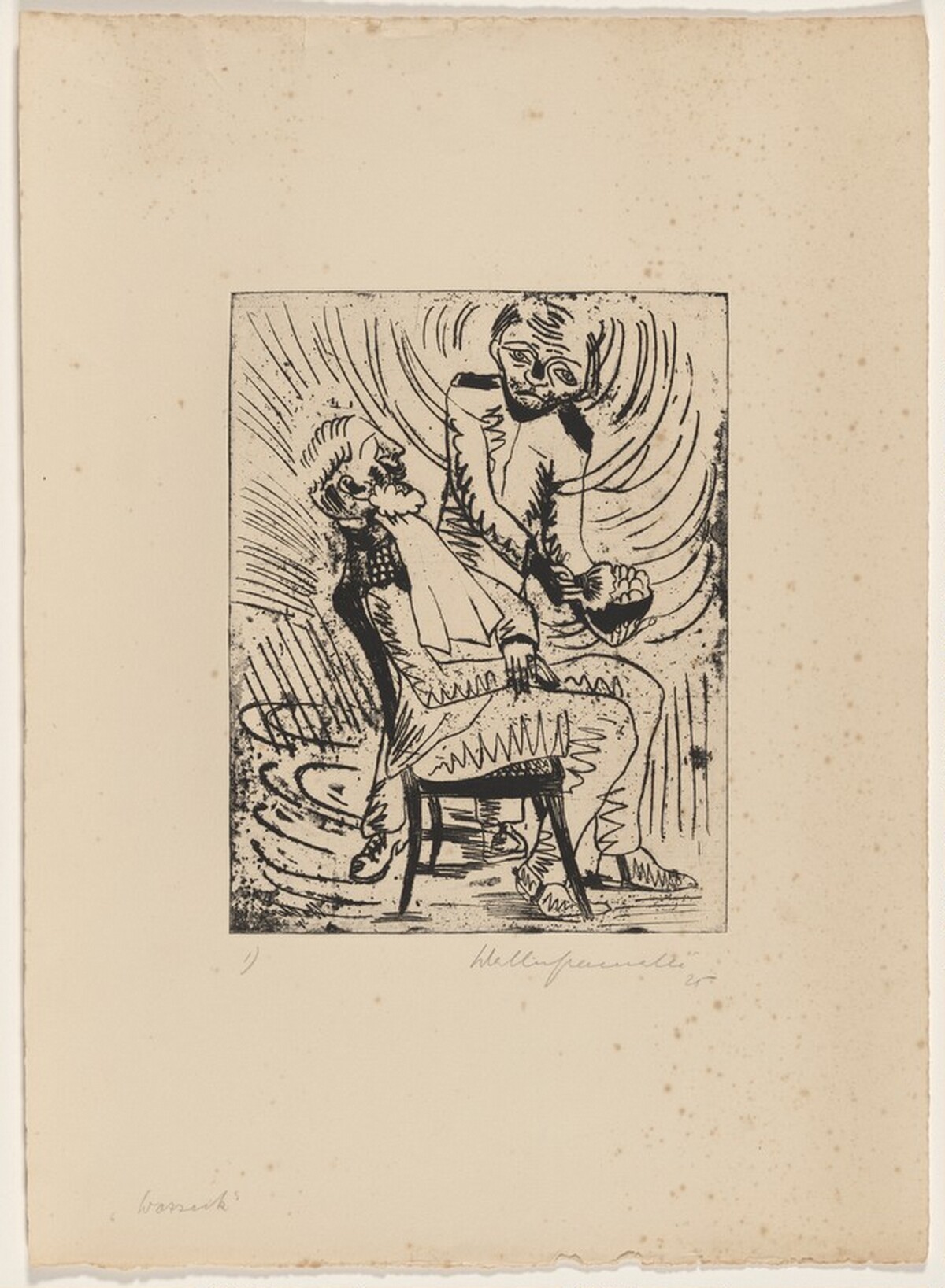 Wozzeck Shaves the Captain