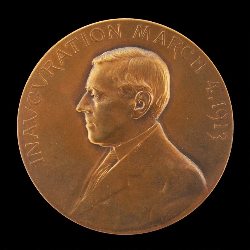 Woodrow Wilson Inaugural Medal [obverse]