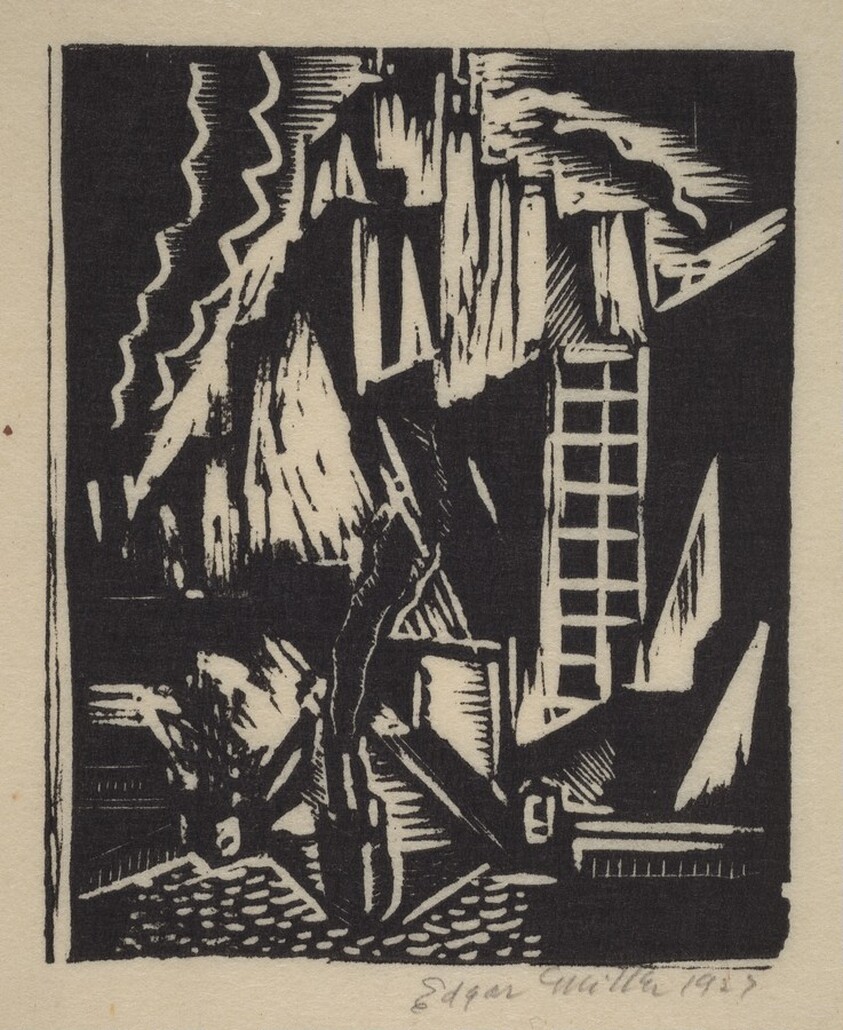 Untitled (Village or Town in Mountains)