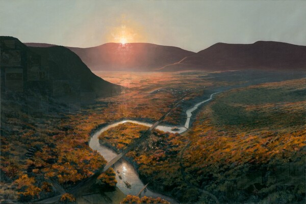 A Recent History of Art in Western Massachusetts; Flooded River for Lane Faison (Mass MoCA #12)
