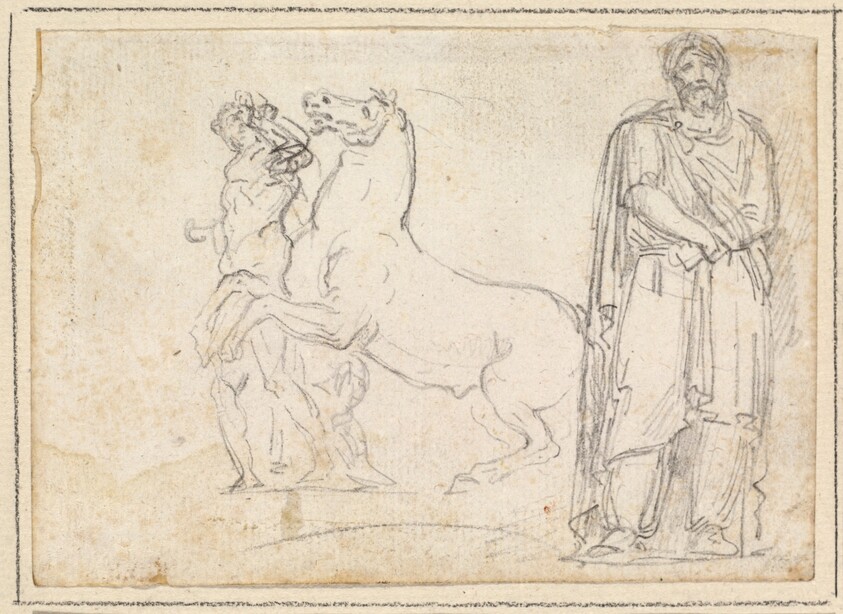 One of the "Dioscuri" and a Barbarian Prisoner