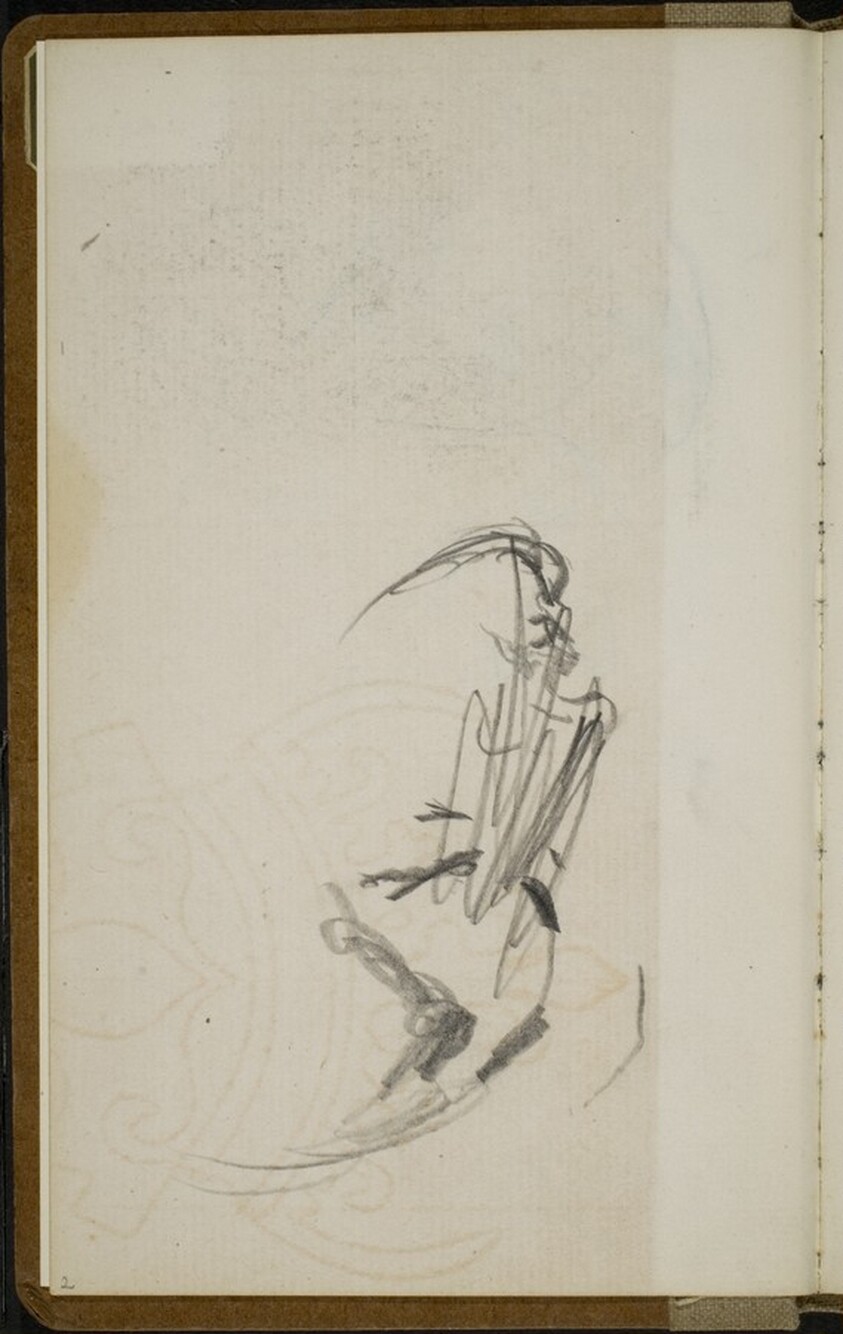 Verworfenes weibliches Gesicht (Sketch of a Woman's Face) [p. 2]