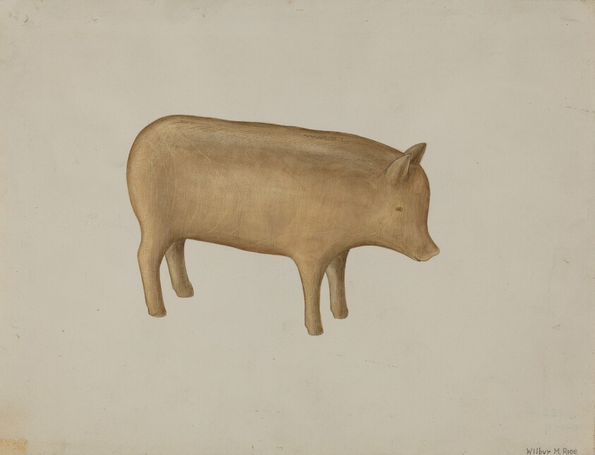 Wooden Pig