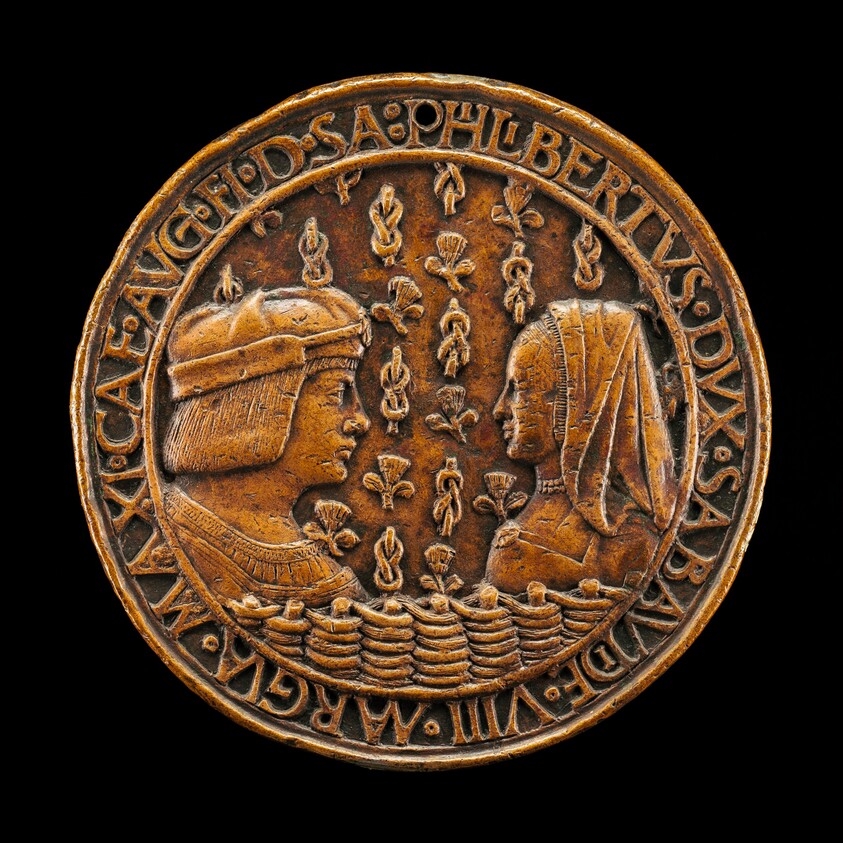 Filiberto II le Beau (the Fair), 1480-1504, 8th Duke of Savoy 1497, and Margaret of Austria, 1480-1530, His Wife [obverse]