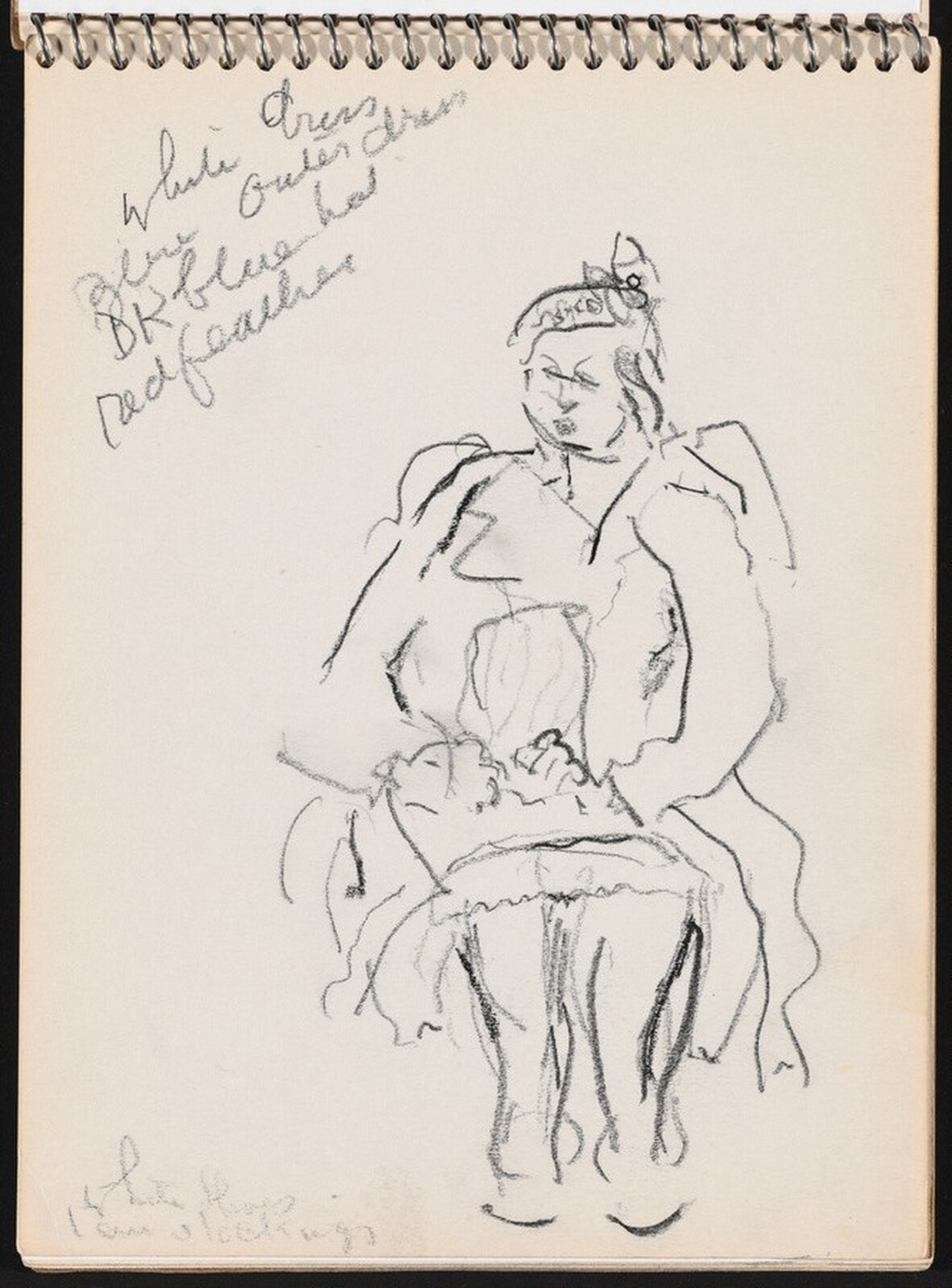 Seated Female, John Marin, c. 1939