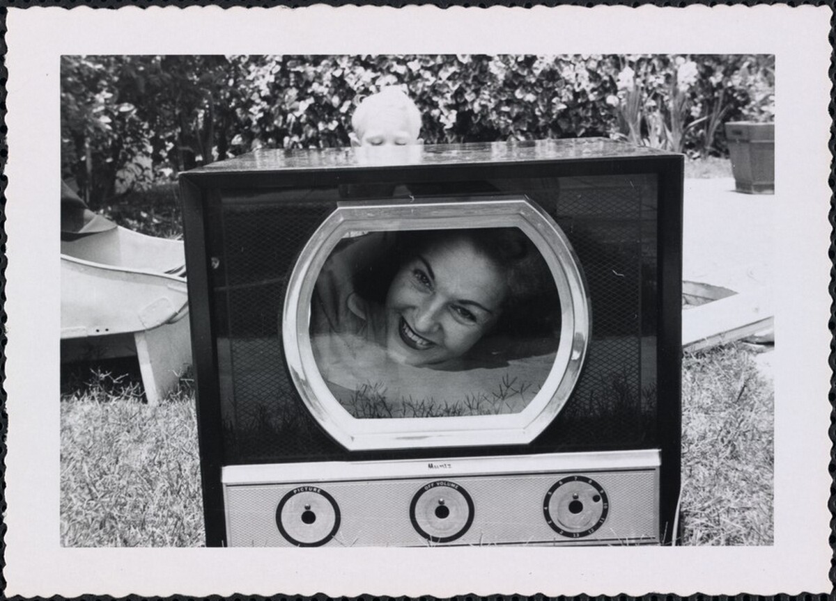 Untitled (Woman's face on television)