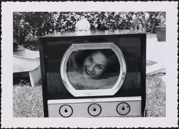 Untitled (Woman's face on television)