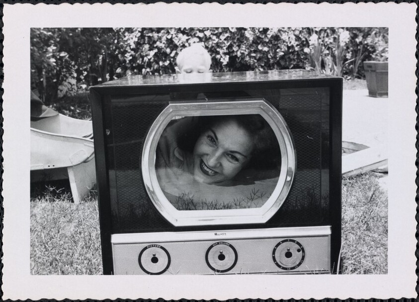 Untitled (Woman's face on television)