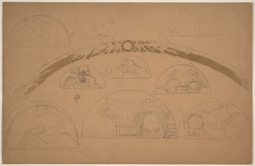 Studies for Lunettes [recto]