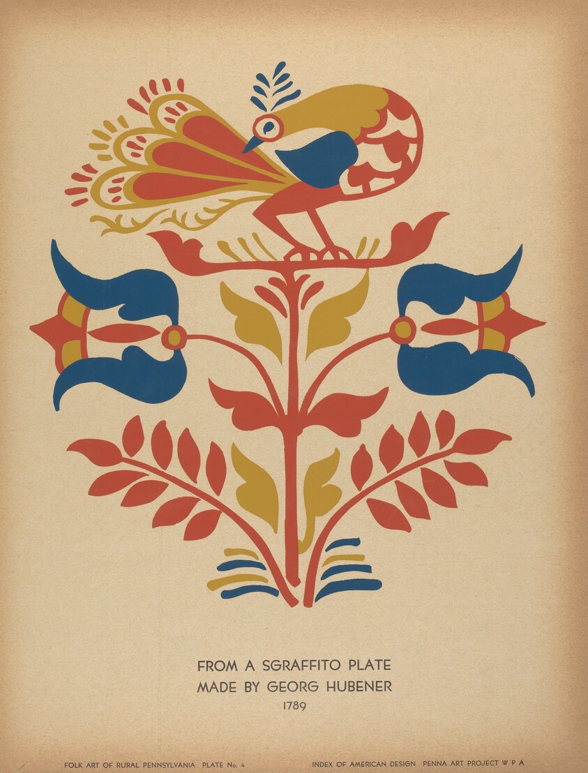 Plate 4: From Portfolio "Folk Art of Rural Pennsylvania"