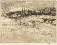 Sea and Rain, James McBey, 1914