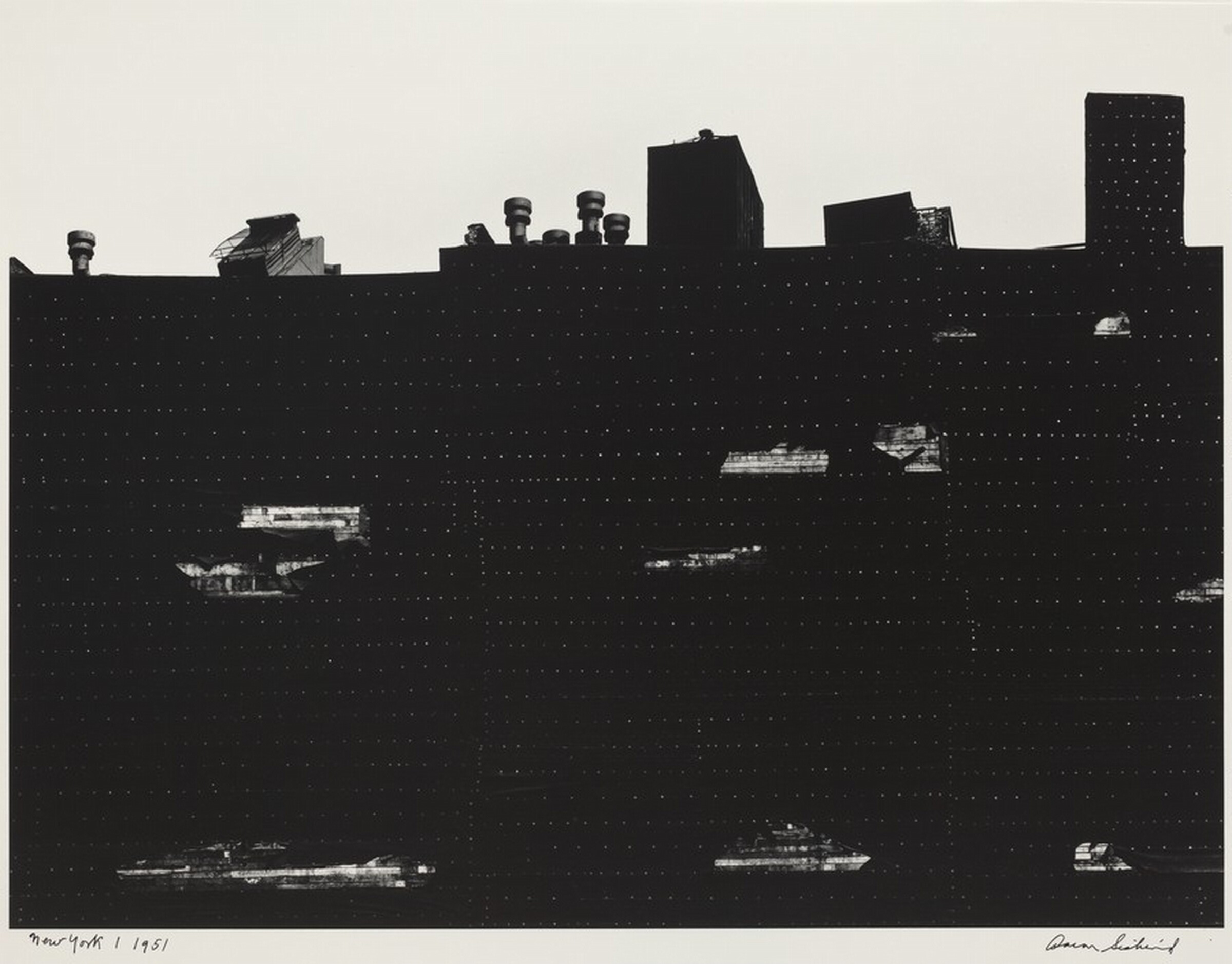 New York I, Aaron Siskind, 1951, printed 1975