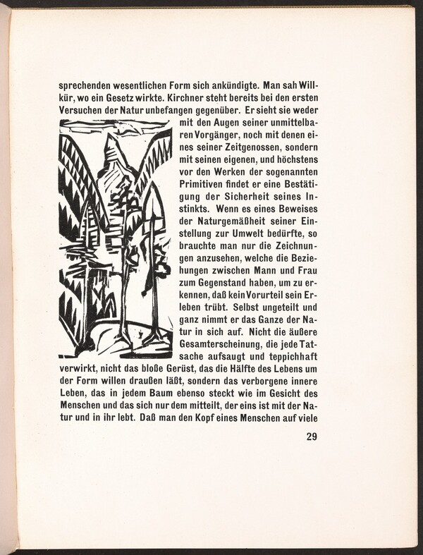 In-text plate from Kirchner Zeichnungen (Kirchner Drawings)