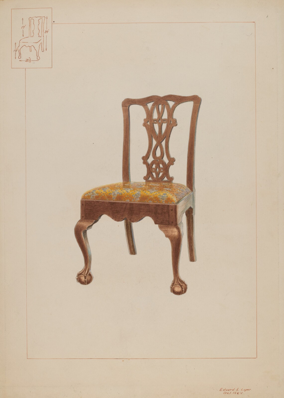Chair, Edward L. Loper, c. 1937