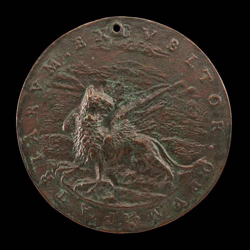 Griffin, Ducally Gorged, in a Landscape [reverse]