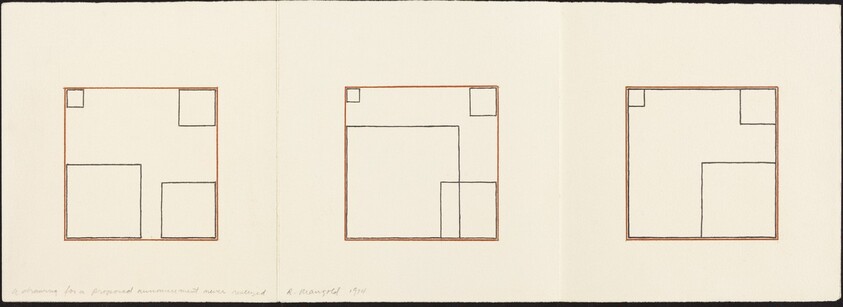 Drawing for a Proposed Announcement Never Realized