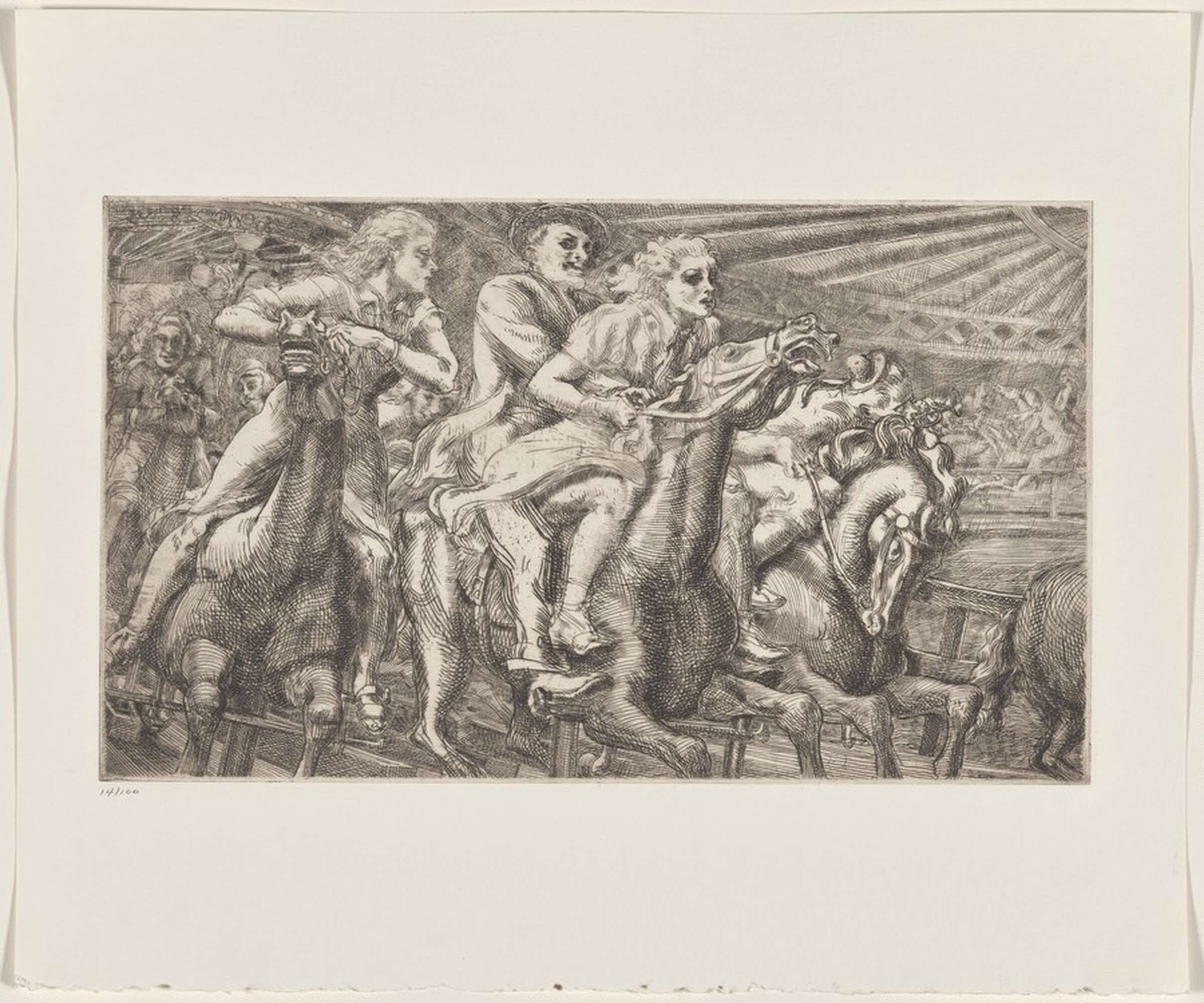 Wooden Horses, Reginald Marsh, 1936