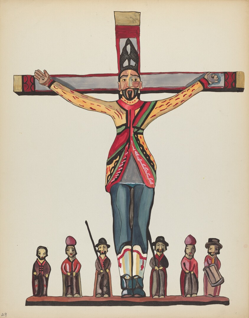 Plate 29: Saint Acacius: From Portfolio "Spanish Colonial Designs of New Mexico"