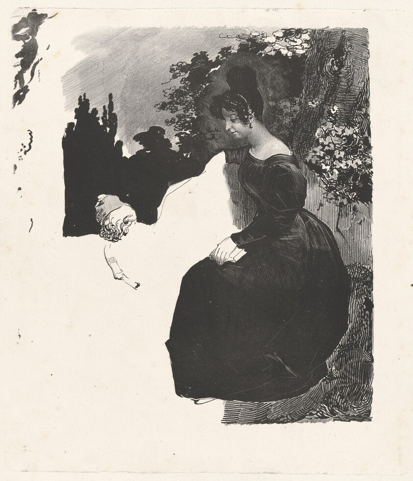 Young Woman Sitting near a Tree