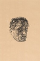 Self-portrait (Face in Shadow), Edvard Munch, 1912