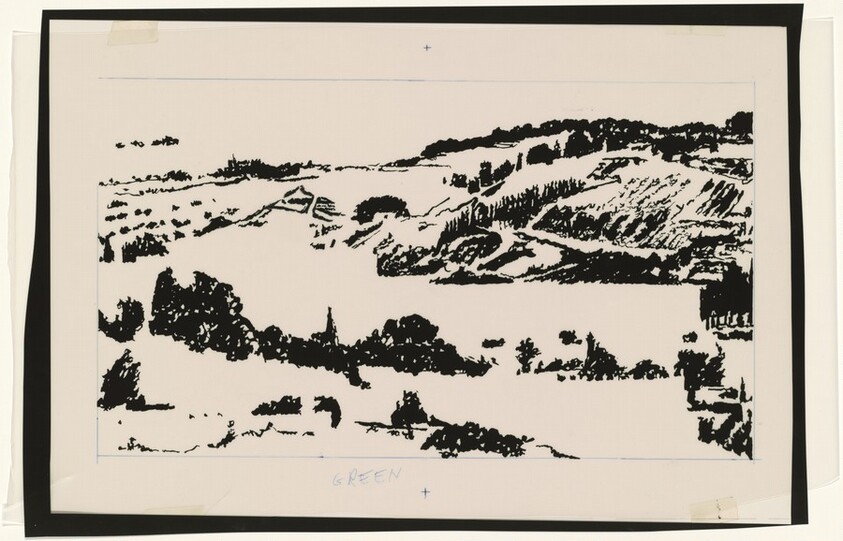 Study for "Jerusalem, Temple Mount"